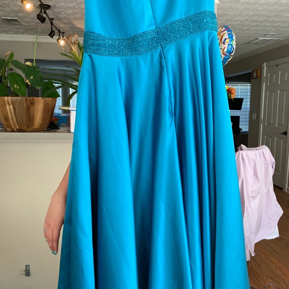 Blue prom dress